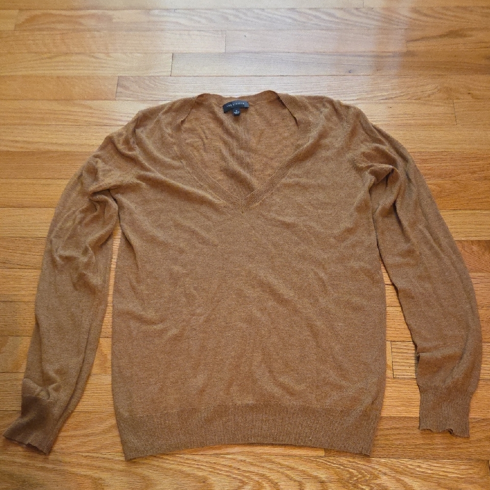 The Limited Tan V-Neck Sweater